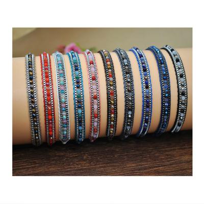 China 2021 Fashion Casual / Sporty Entangled Bracelets Crystal Bracelets Fashionable Jewelry For Women Crystal Gift for sale