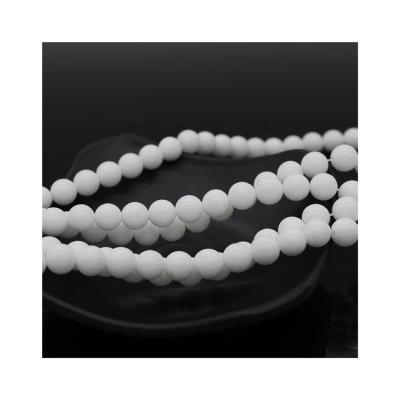 China Fashionable Most Popular Natural Ghost Jade Round Loose Beads White 6mm 8mm 10mm For Diy Jewelry Making for sale