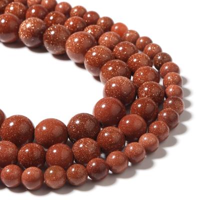 China High Quality China Jewelry Necklace Bracelet Earring New Arrival Custom Manufacture Loose Beads Sand Gold Beads Round Loose Beads for sale