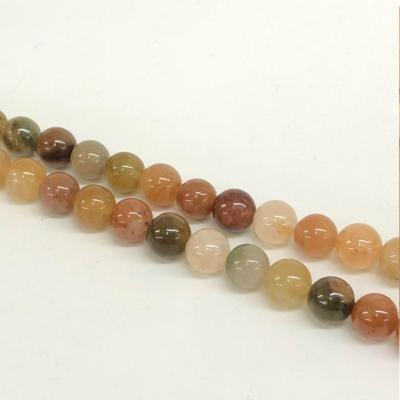 China Hot Wholesale Rutilated Quartz Mix Gemstone Natural 10mm Loose Manufacturer Bead for sale