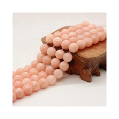 China Making Jewelry Necklace Bracelet Earring Chinese Supplier 6mm, 8mm, 10mm, 12mm Pink Jade Beads Round Burma Jade Beads for sale