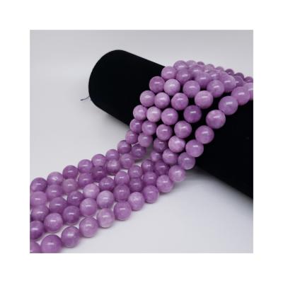 China Making Jewelry Necklace Bracelet Earring Supplier Professional Round Burma Jade Beads 6mm, 8mm, 10mm, 12mm Purple Burma Jade Beads for sale