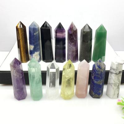 China Wholesale Loose Natural 8-9cm Stones Rose Quartz Crystal Wand Point Clear Gemstone Healing From Europe for sale