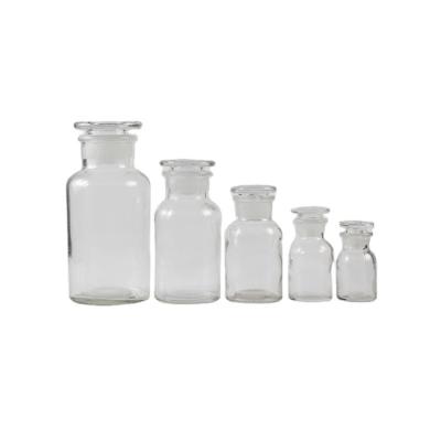 China 30ml 60ml 125ml 250ml 500ml 500 Cork Chemical Narrow Mouth New Laboratory Glassware Reagent Bottle Hot Sale Glass NC; JIA for sale