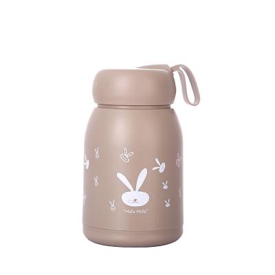 China CLASSIC Hot Selling Cute Fashion Rabbit Pattern 330ml Portable Glass Water Bottle for sale