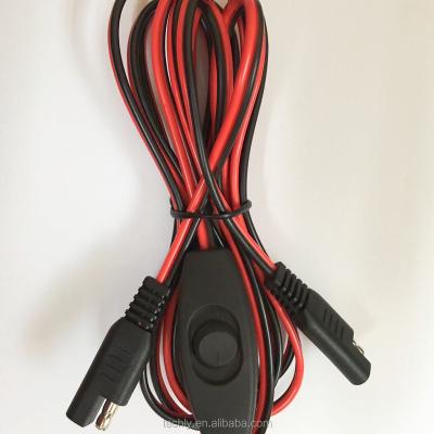 China Motorcycle Button Black 3A On /off Switch 750mm And 500mm Cast SAE Extension Wire Harness Assembly for sale