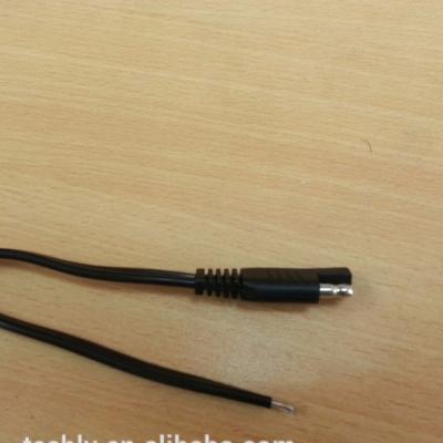 China Electronic Red And Black Color 2Core 18AWG Power Casting Male Female Connector Power Cable for sale