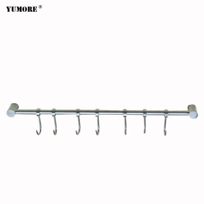 China Durable Hardware Metal 12 Hooks Coat Jacket Purse Scarf Rack Black Office Wall Mount Entryway Coat Hooks for sale