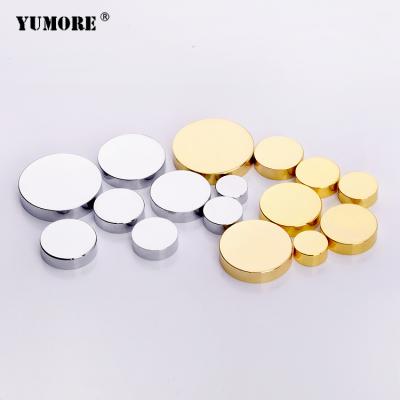 China Household Simple Modern Personalized Glass Advertising Metal Copper Mirror Screw Cover for sale