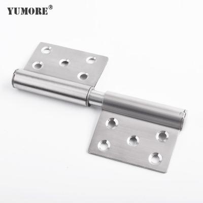 China Modern Residential Home Bathroom Square Outside Stainless Steel Extended French Flush Sofa Door Flag Weld Hinge for sale