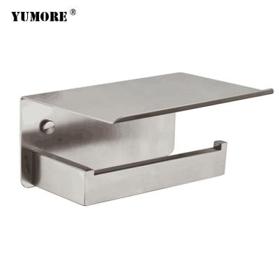 China Modern 304 Stainless Steel Bathroom Paper Holder Bathroom Tissue Holder for sale