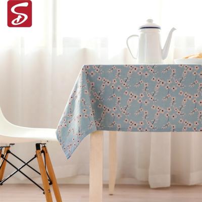 China Japan style Shardon tablecloth Multi-size household modern blend printing tablecloth, wholesale rectangular coffee table tablecloths for sale