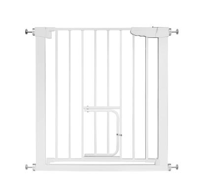 China Wholesale Adjustable Iron Factory Stair Gates Dog Gate and Baby Safety Gate for sale