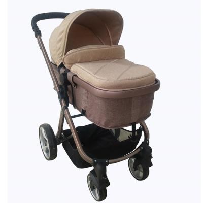 China Baby Pram Luxury Good Quality 3 in 1 European High View Folding Luxury Baby Stroller 3 in 1 for sale