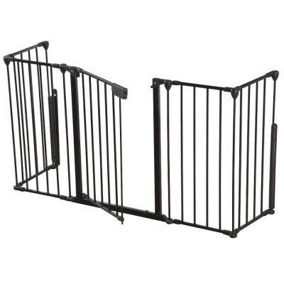 China Modern Cheap Baby Playpen Double Lock Safety Fence Folded Chimney Baby Fence for sale