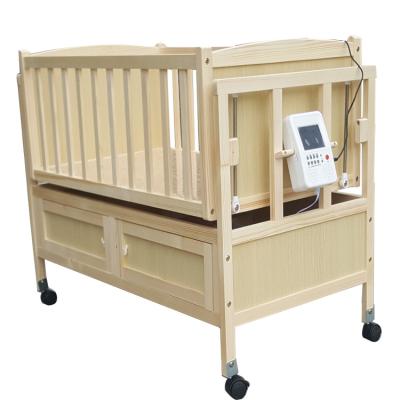 China Modern High Quality Nature Wooden Baby Swing Electric Newborn Bed for sale