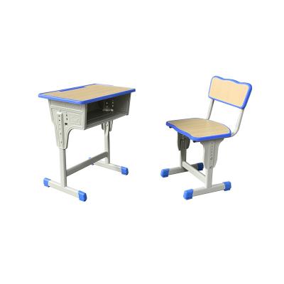 China Strong Kids School Adjustable Study Table Chair Metal Classroom Furniture for sale