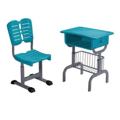 China Modern Design Adjustable High School University College Student Plastic Study Chair And Desk for sale