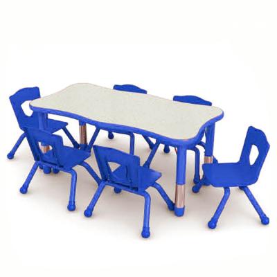 China Modern New Design Colorful Kindergarten Furniture Sets Kid Table And Chair for sale