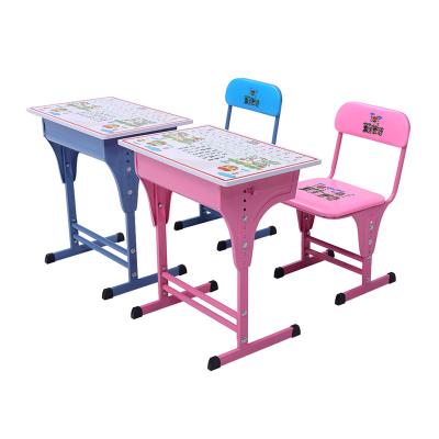 China Simple modern student desk with lamp and chair value pack pink and white for sale