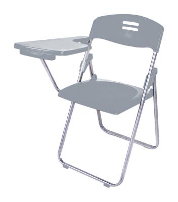 China Foldable Modern Student School Furniture Table and Chairs College Enrollment Table Chair Student Chair with Writing Tablet for Enrollment for sale