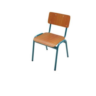 China Strong school chairs sold at factory price, hot sale children's chair made of multi-layer board, simple and stackable school furniture for sale