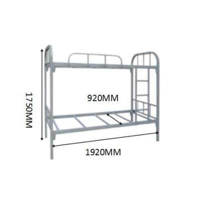 China High Quality Structure Double Decker Metal Bed From Traditional Hot Sale KD for sale