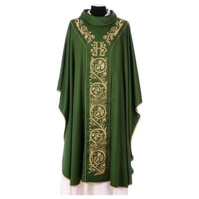 China Monastic chasuble with gold embroidery in Sonoro-quality satin robe for sale