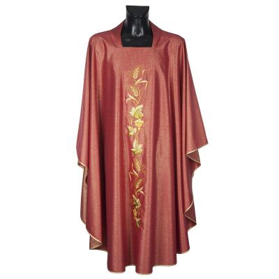 China Modern catholic chasuble in quality polyester with embroidered stole for sale