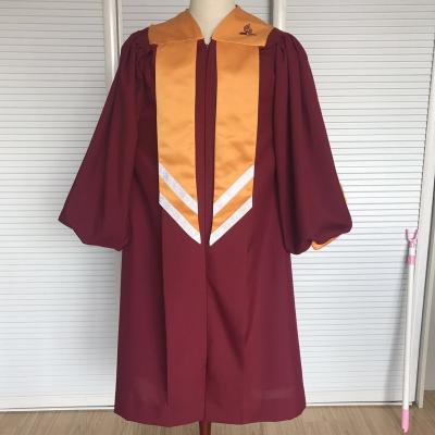 China 2023 Modern Green Church Long Choir Robe Red Catholic Long Robes Formal Wear for sale