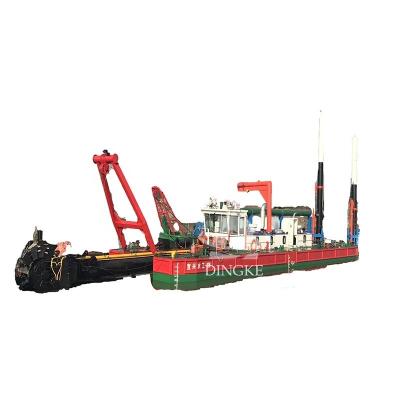 China sand & hot sale mud cutter suction dredger with hydraulic system for sale