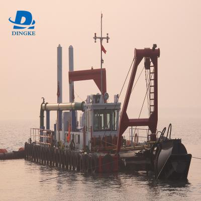 China Sand Dredging DINGKE Hot Selling Small Cutter Suction Dredger Used For Dredging River Sand for sale