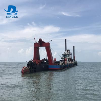 China Sand Dredging DINGKE CDD Dredger Hydraulic Cutter Suction Dredger for Underwater Sand Dredging for sale