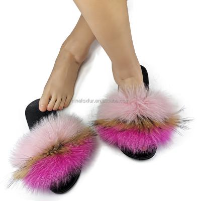 China Professional Fashion Trend Design Customized Custom Color Fur Slipper For Women And Ladies for sale