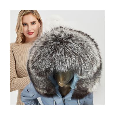 China Fashion Silver Fox Fur Collar Faux Fur Trim Fur Band Trim for sale