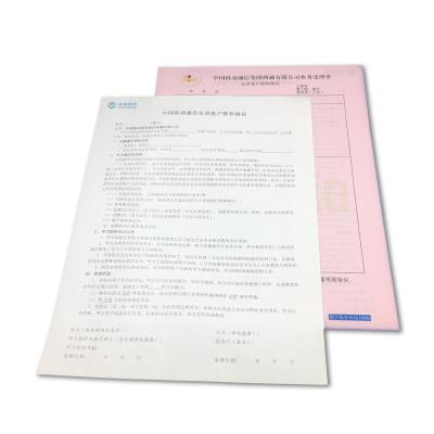 China Made in China Custom NCR Carbonless Paper Ream Receipts Book 210X297 A4 2ply For Business Invoice Custom Size Accepted for sale