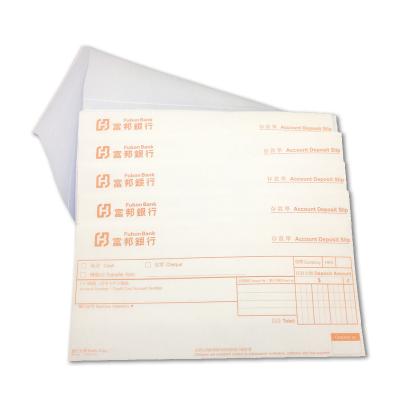 China paper & China Supply FSC Certificate Cardboard 2 Pint Deposit Ticket Booklets / Slip Printing Services Bonded Edge By Fanapart Adhesive for sale