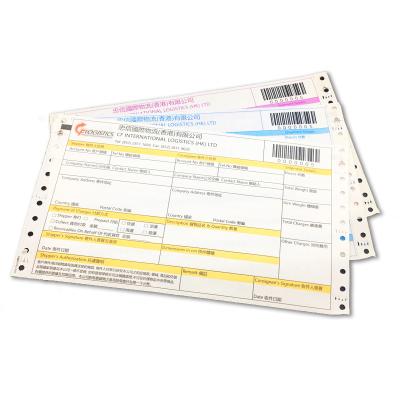 China paper & Cardboard Custom 8.5”x11” 3 Ply NCR Air Waybill for Express for sale