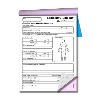 China Receipt Invoice Order Others Custom Printed A5 Carbonless Paper NCR Receipt Book 148X210 Duplicate/Triple Copies With Miscellaneous Board for sale