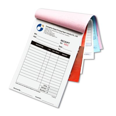 China Receipt Invoice Order Others Customized Personalized 3 Copy NCR Carbonless Paper Invoice Bill Receipt Book Printing With Serial Number A5 Size for sale