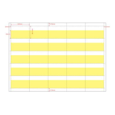 China Price Tag For Supermarket Store Customize A4 Perforated Copy Paper Sheet Price Tag Shelf Tickets For Supermarket for sale