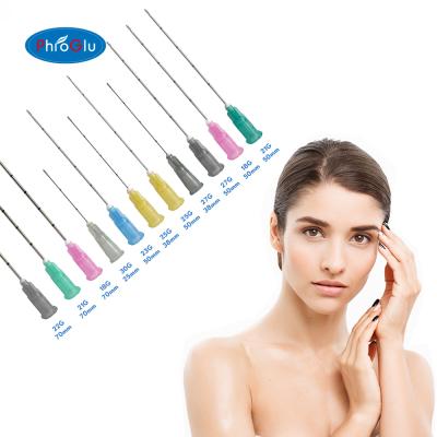 China Hot sale factory direct sterilized cannula 16gauge slanted blunt cosmetic micro needle good deal with best quality for sale