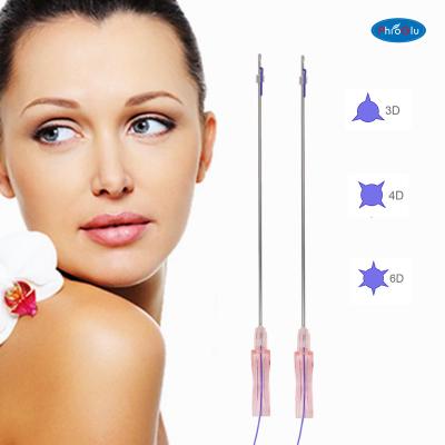 China Beauty salon 18g 100mm pcl tooth 2-1 wire lift for high quality v facial filler pcl press tooth wire forming tooth pdo pcl plla wire lift for sale