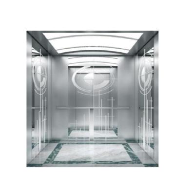 China Spray Steel Plate Indoor Residential Elevator Mirror Etched SS 320kg-1600kg Load Capacity en venta