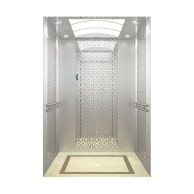 China Good Price Of Mirror Etched SS Spray Steel Plate Chinese Lift Elevator For Apartment à venda