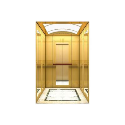 China Professional Factory Mirror Etched SS Plastic Sprayed Steel Plate Elevator House Lift Elevators for sale