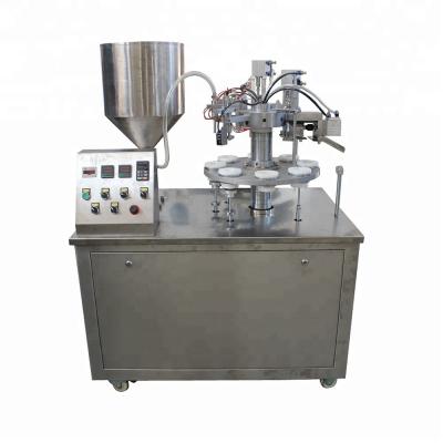 China Good quality semi automatic small plastic tube shampoo piston pump beverage piston filling sealing machine for sale