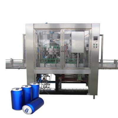 China Full Automatic Beverage End Maker Aluminum Can Carbonated Water Filling Canning Machine for sale