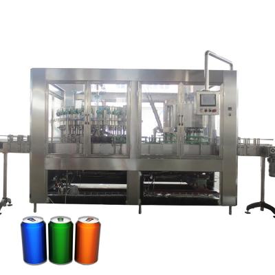 China Beverage 2 in 1 monoblock aluminum tin can filling machine for carbonated beverage drinks for sale