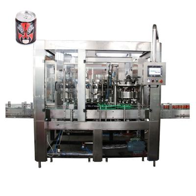 China High Speed ​​8000bph Food Two In One Aluminum Can Automatic Vegetable Oil Filling Packing Machine for sale